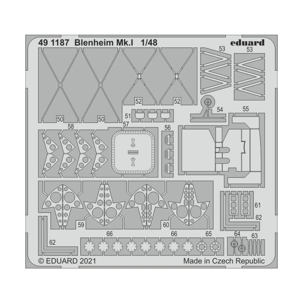 Blenheim Mk.I 1/48 for AIRFIX - Eduard Accessories 491187