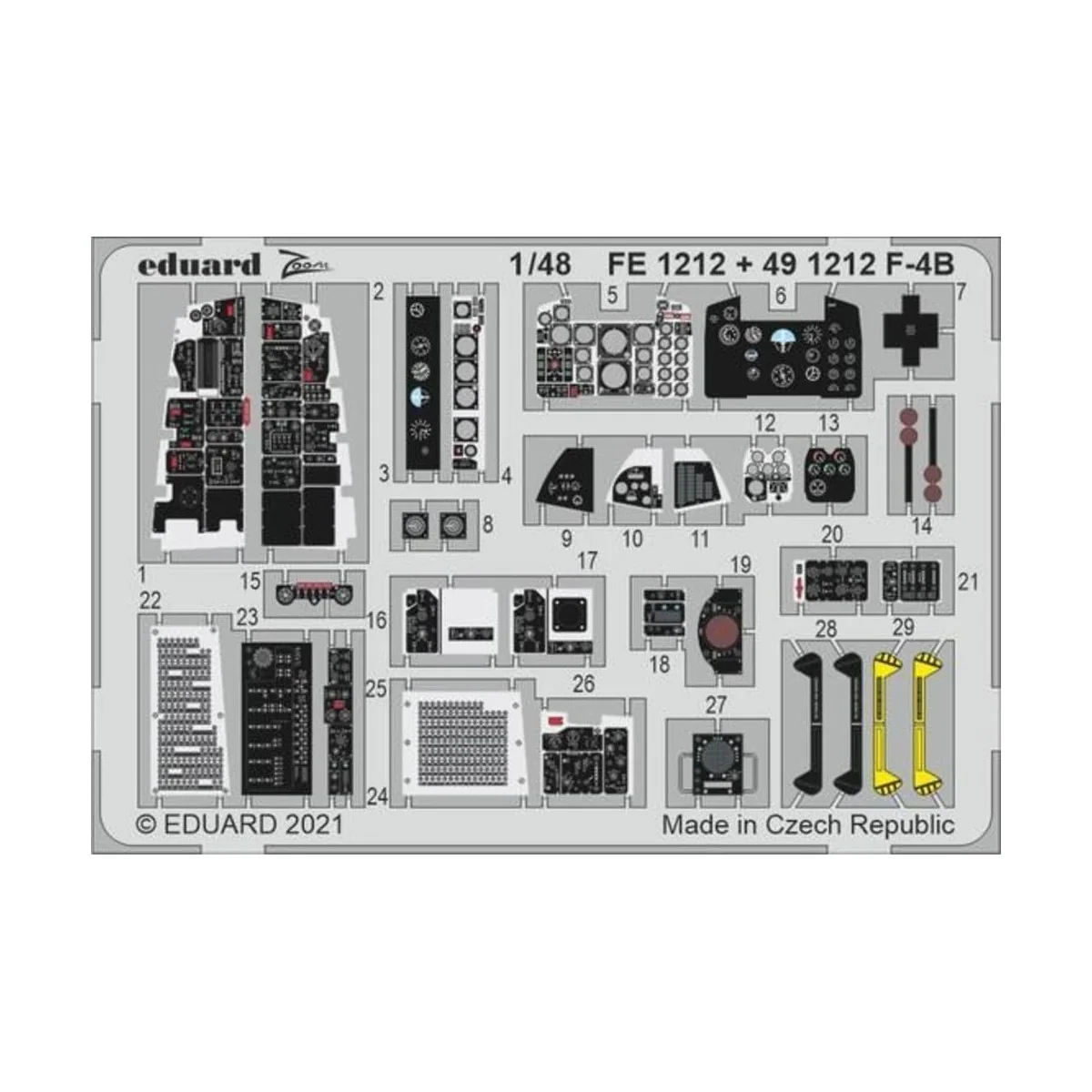 F-4B 1/48 for TAMIYA - Eduard Accessories 491212