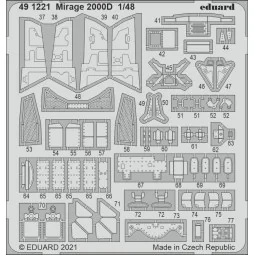 Mirage 2000D for KINETIC - Eduard Accessories 491221