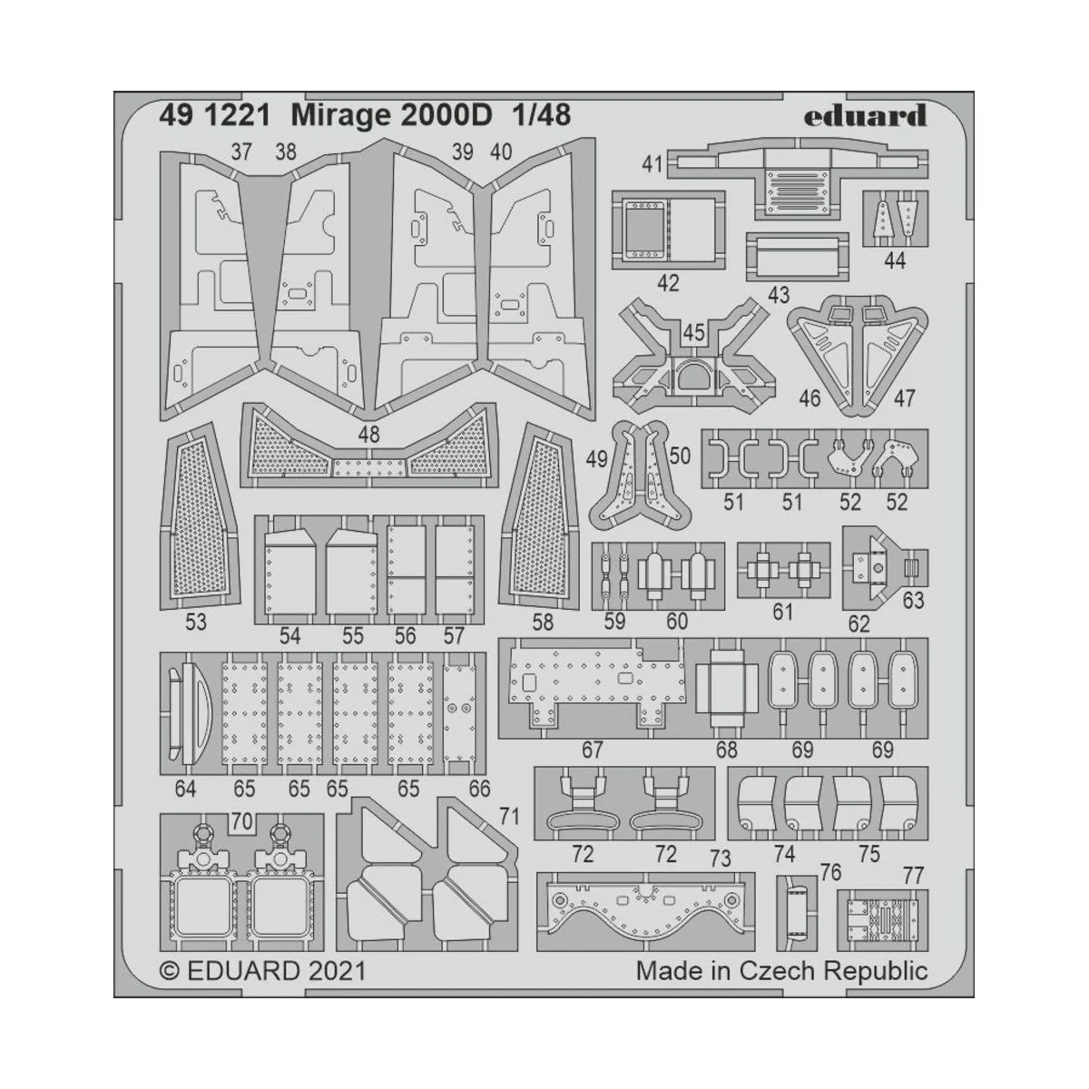 Mirage 2000D for KINETIC - Eduard Accessories 491221