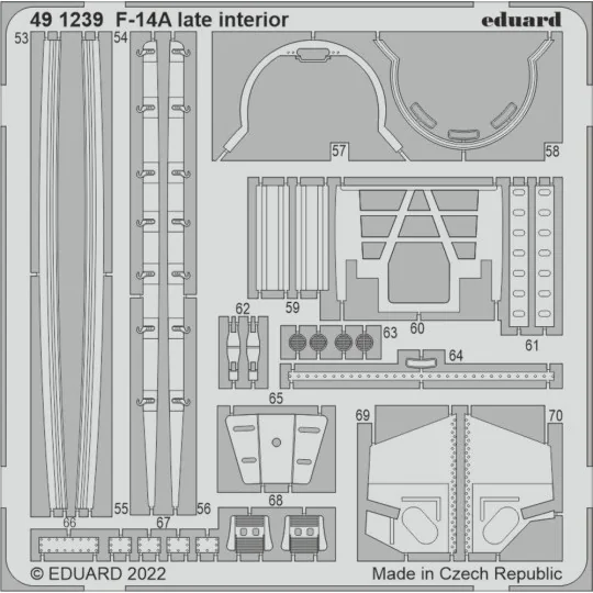 F-14A late interior for TAMIYA - Eduard Accessories 491239
