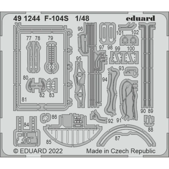 F-104S for KINETIC, 1/48 - Eduard Accessories 491244