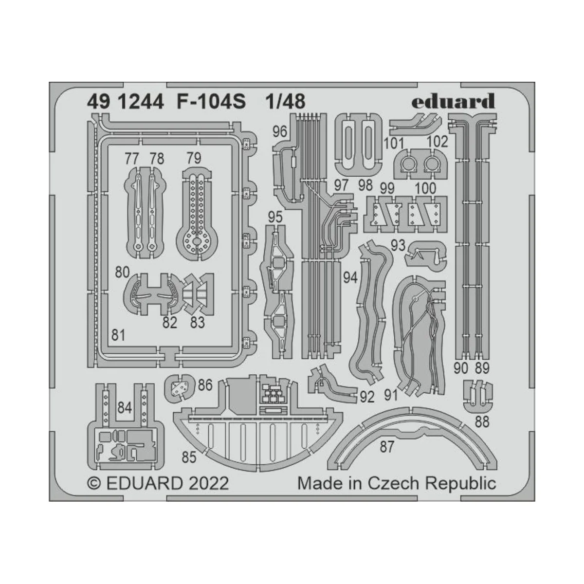 F-104S for KINETIC - Eduard Accessories 491244