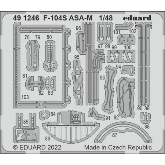 F-104S ASA-M for KINETIC, 1/48 - Eduard Accessories 491246 F-104S ASA-M for KINETIC, 1/48 - Eduard Accessories 491246
