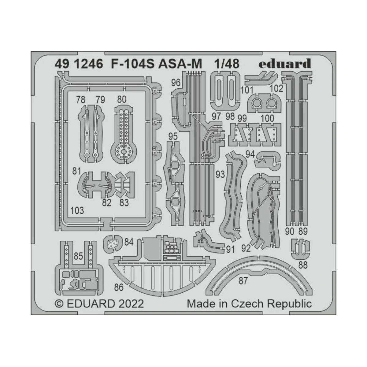 F-104S ASA-M for KINETIC - Eduard Accessories 491246