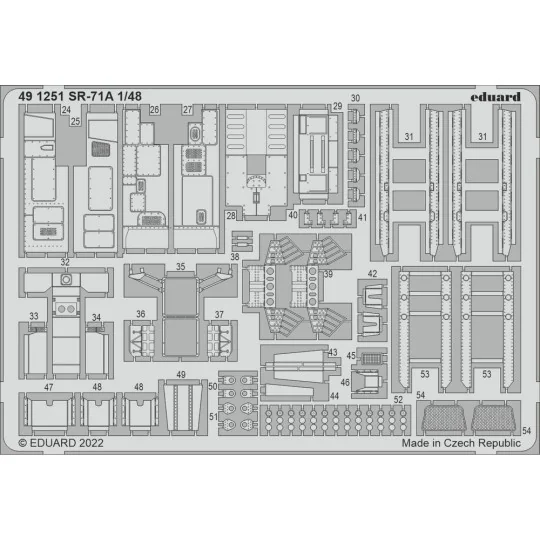SR-71A interior for REVELL, 1/48 - Eduard Accessories 491251