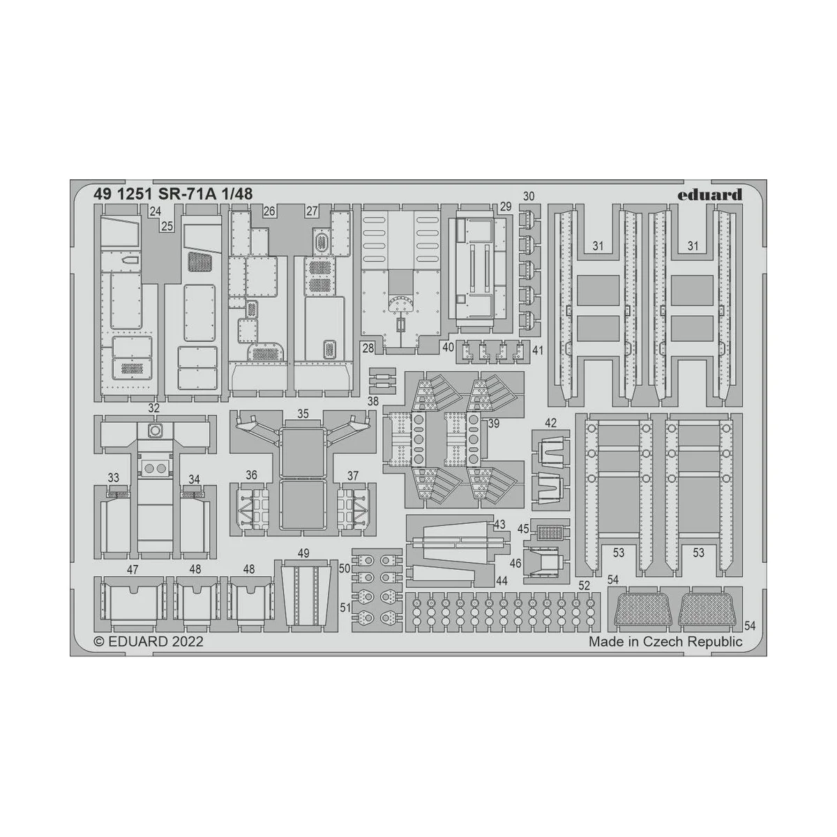 SR-71A interior for REVELL, 1/48 - Eduard Accessories 491251