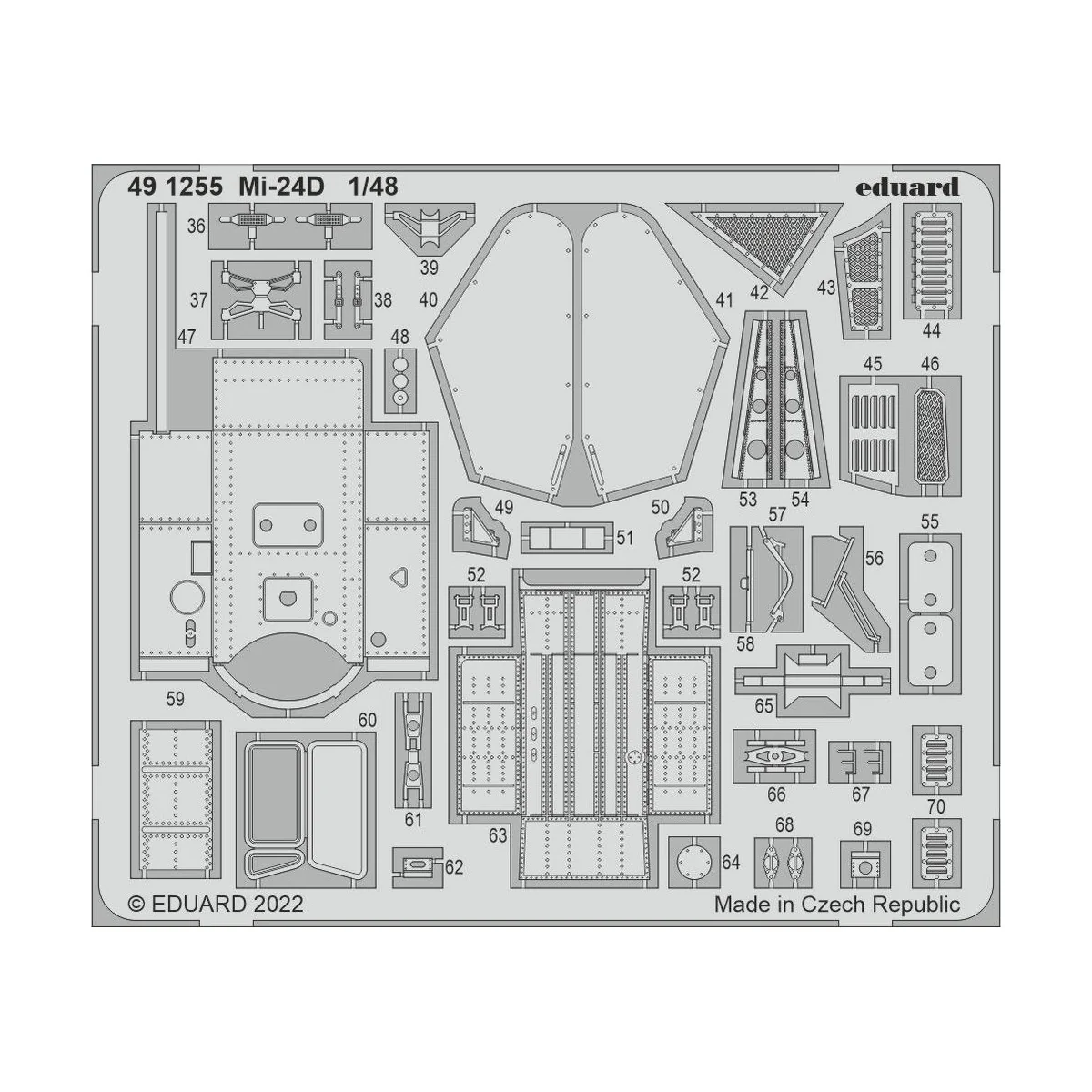 Mi-24D for TRUMPETER, 1/48 - Eduard Accessories 491255 Mi-24D for TRUMPETER, 1/48 - Eduard Accessories 491255