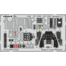 Vampire F.3 for AIRFIX - Eduard Accessories 491258