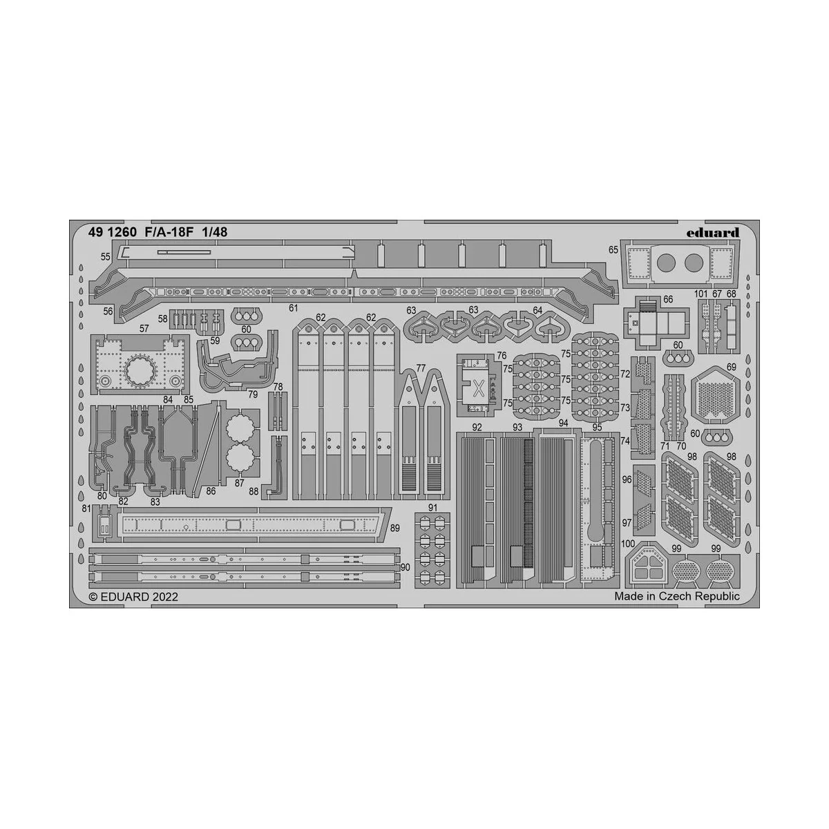 F/A-18F for HOBBY BOSS, 1/48 - Eduard Accessories 491260