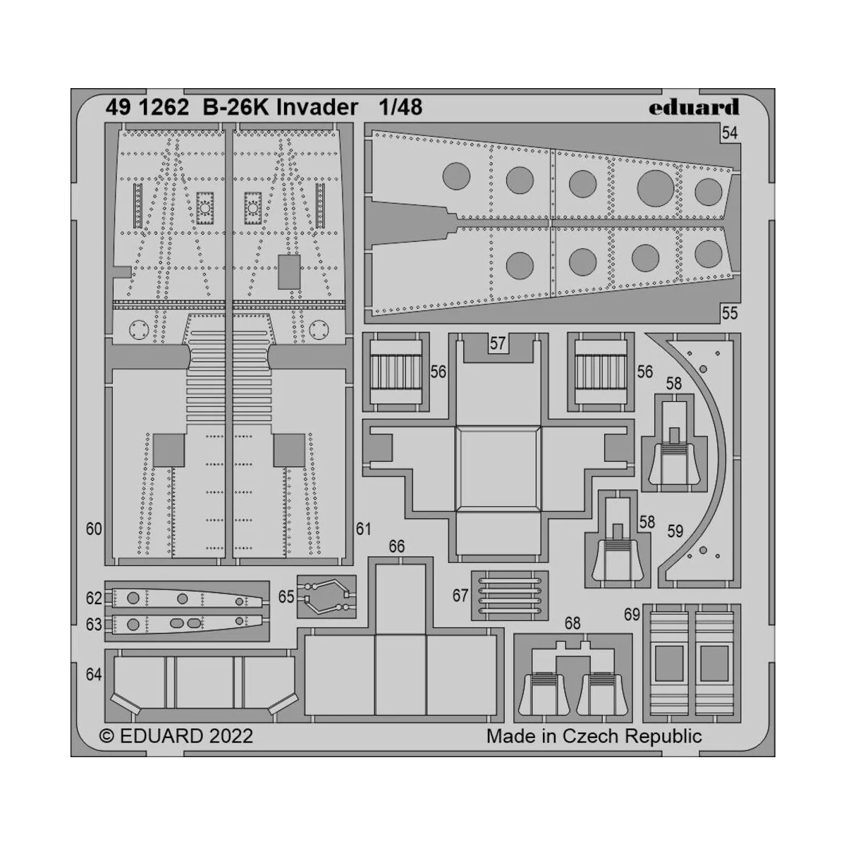 B-26K Invader for ICM, 1/48 - Eduard Accessories 491262