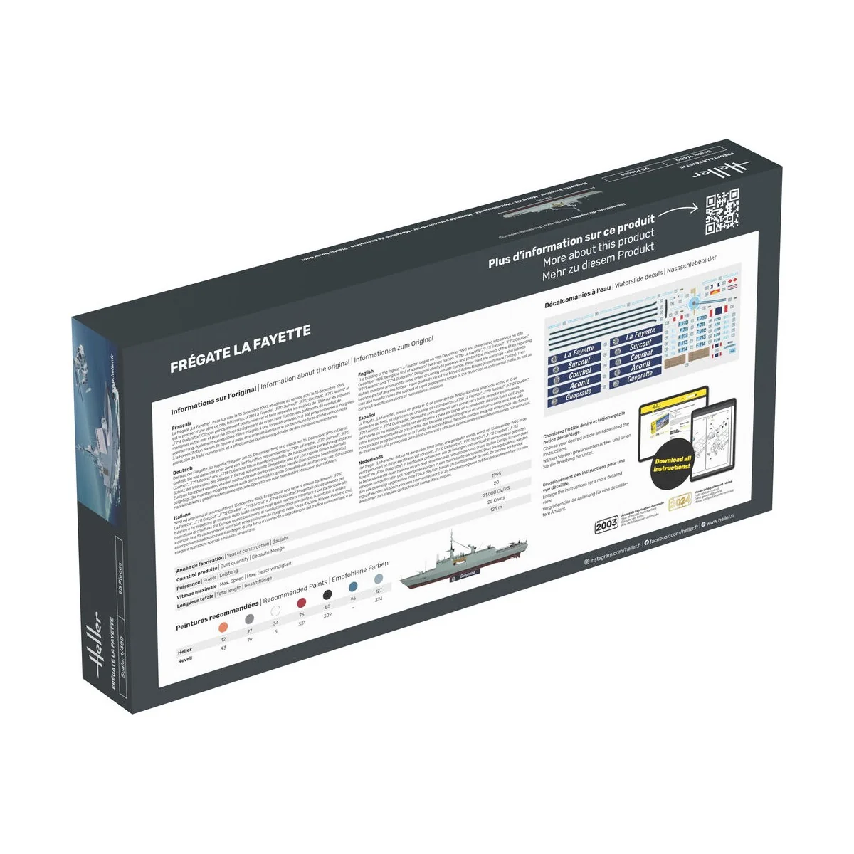 STARTER KIT Frégate La Fayette - Heller 57035