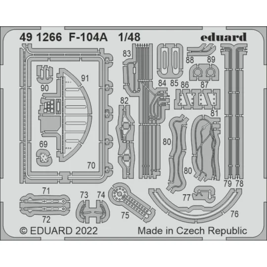 F-104A, 1/48 - Eduard Accessories 491266