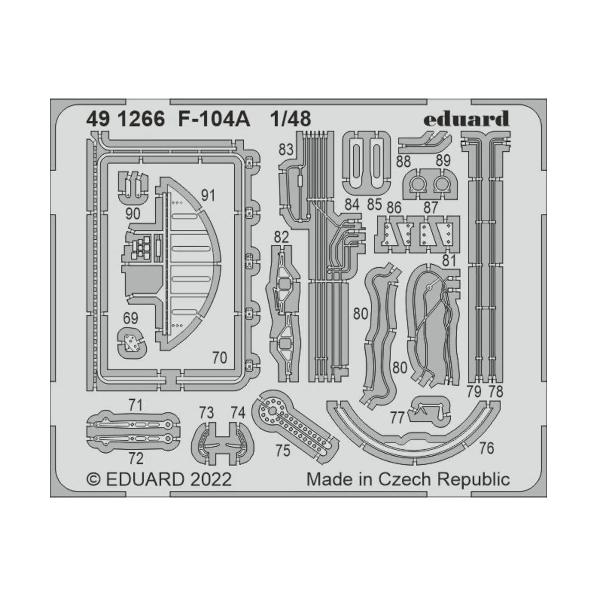 F-104A, 1/48 - Eduard Accessories 491266