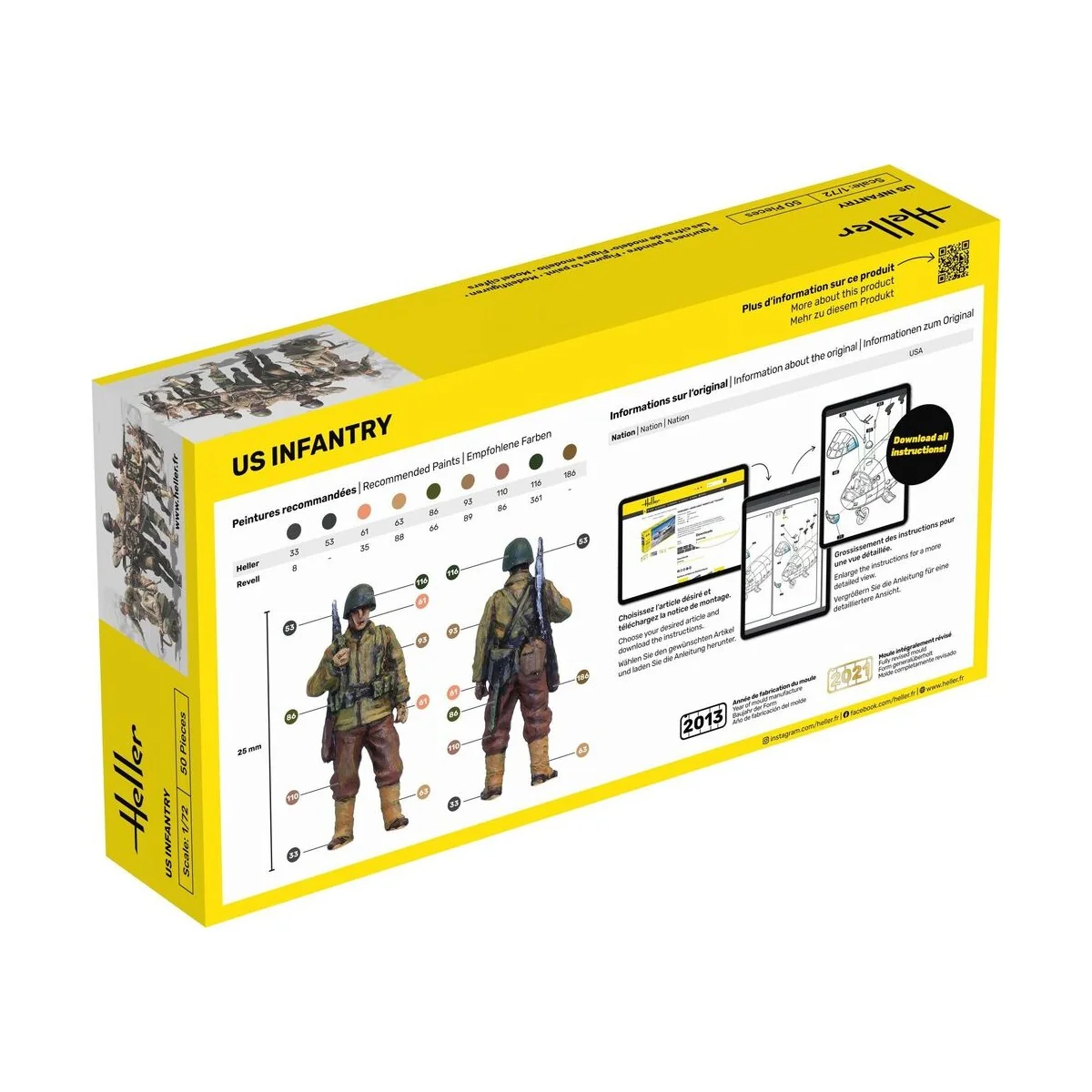 US Infantry, 1/72 - Heller 49601