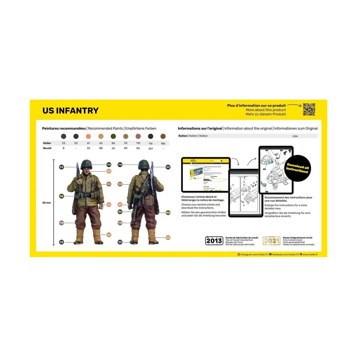 US Infantry, 1/72 - Heller 49601