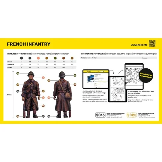 French Infantry, 1/72 - Heller 49602