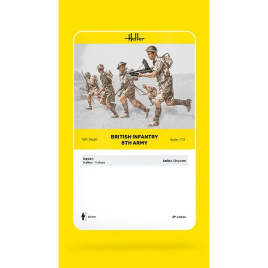 Britische Infanterie 8. Armee, 1/72 - Heller 49609