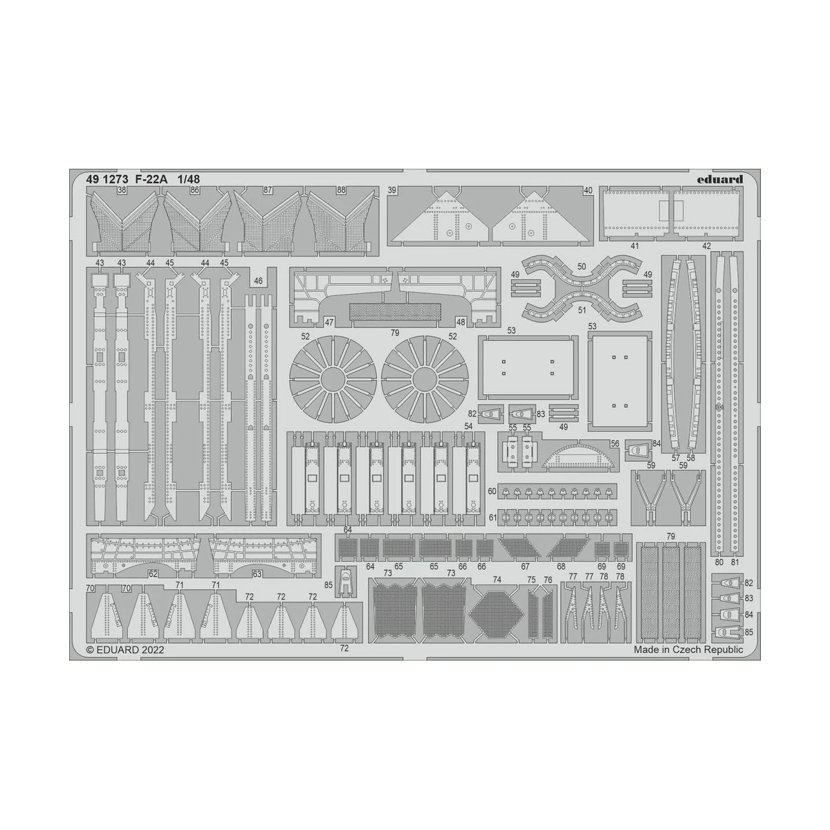 F-22A 1/48 - Eduard Accessories 491273