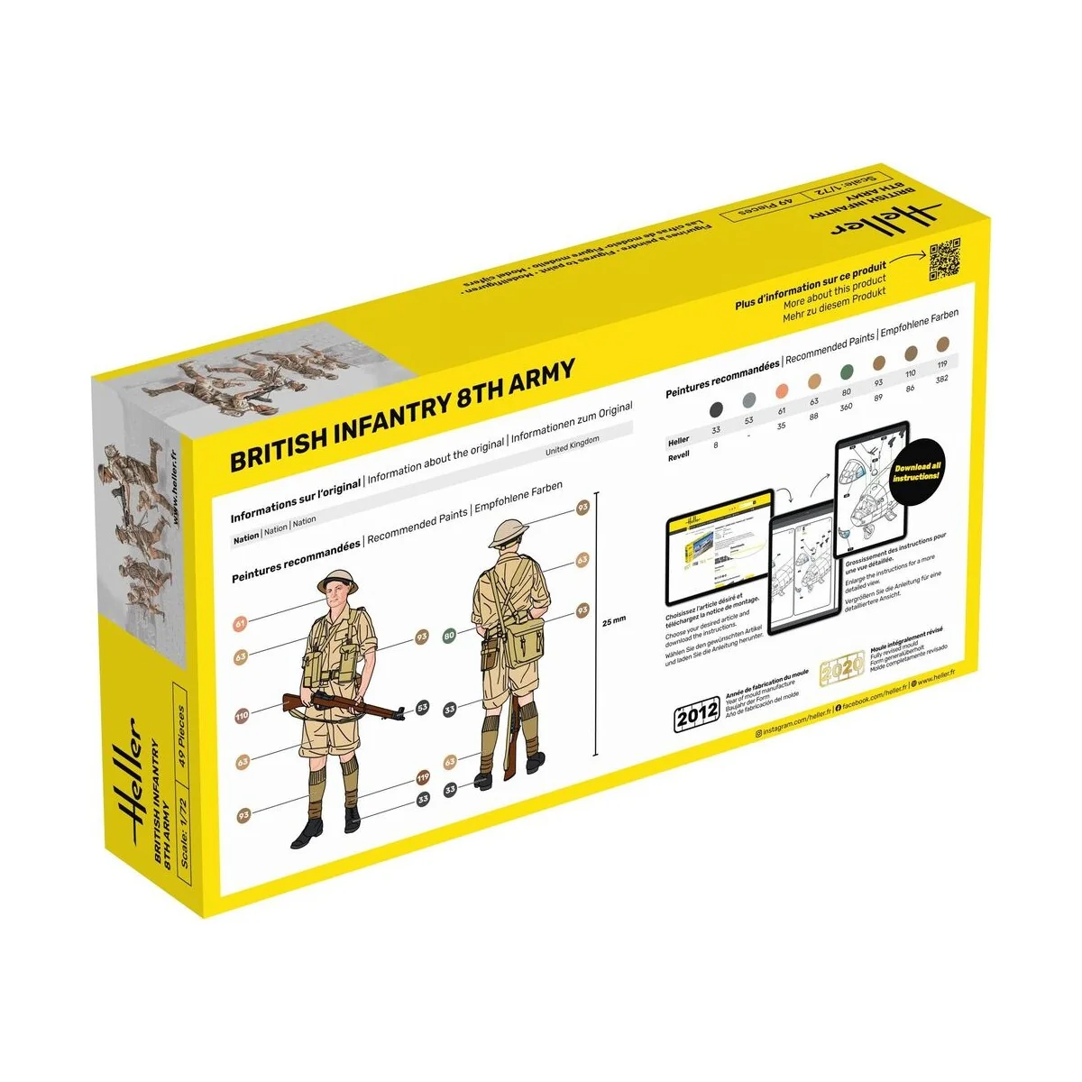 Britische Infanterie 8. Armee, 1/72 - Heller 49609