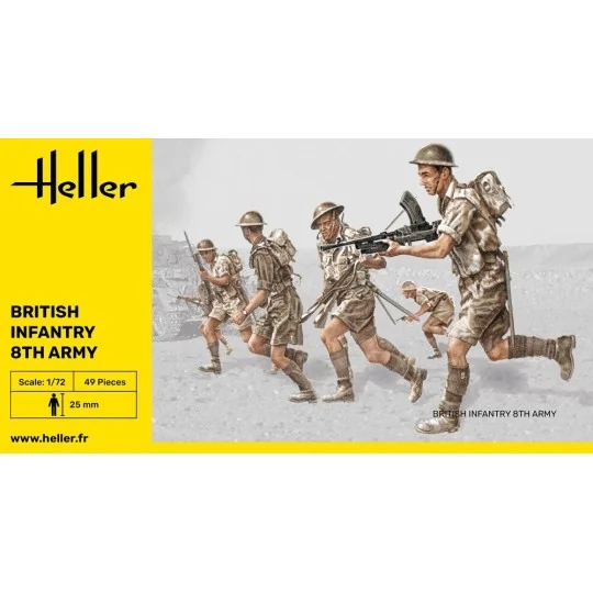 Britische Infanterie 8. Armee, 1/72 - Heller 49609