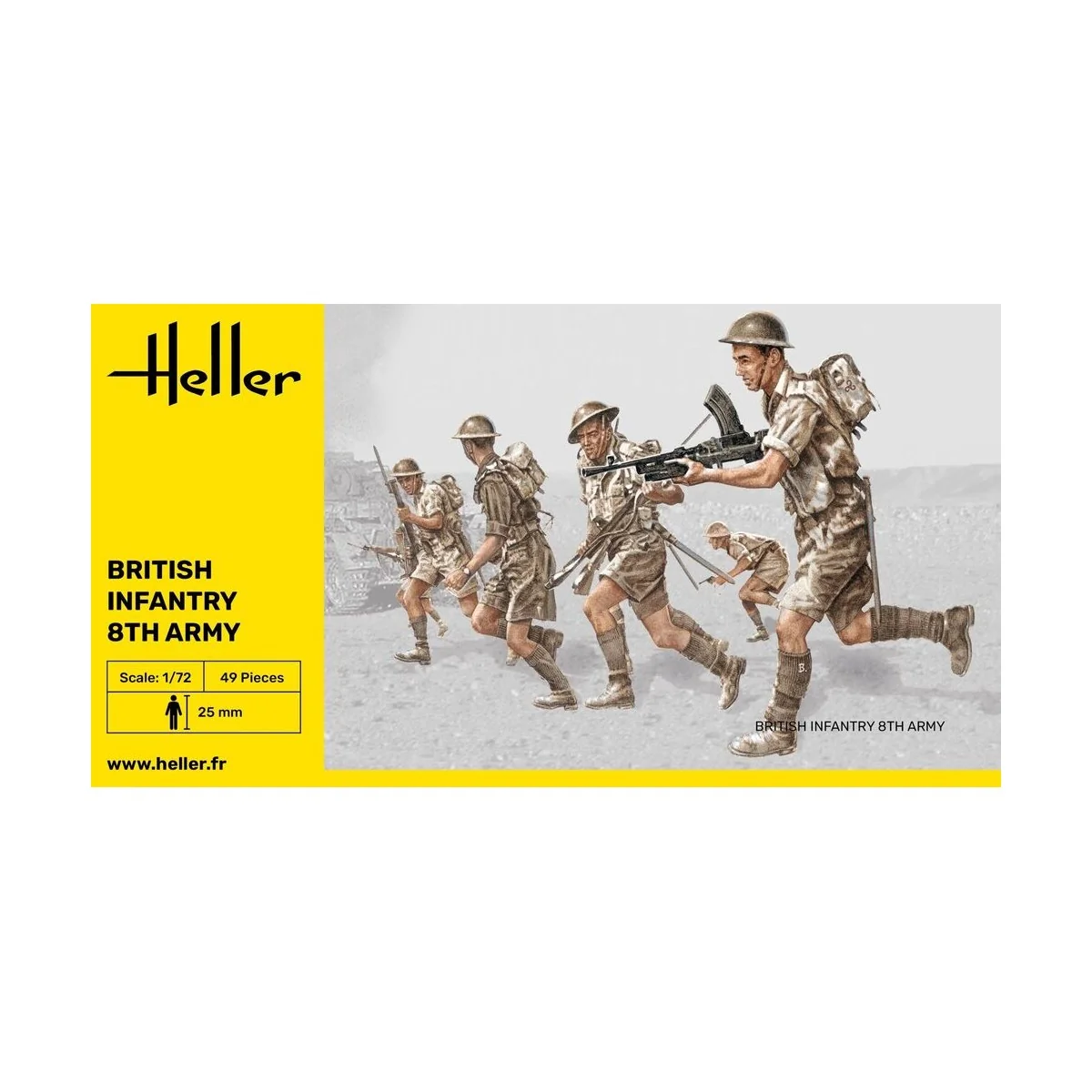 Britische Infanterie 8. Armee, 1/72 - Heller 49609