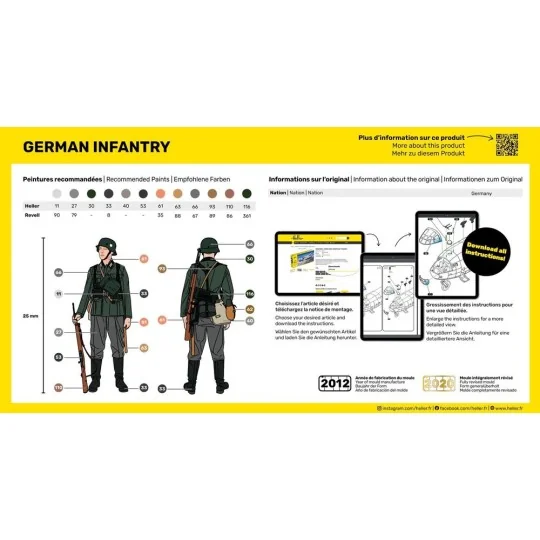 German Infantry, 1/72 - Heller 49605