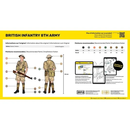 Britische Infanterie 8. Armee, 1/72 - Heller 49609