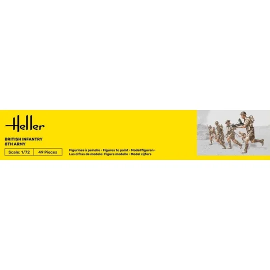 Britische Infanterie 8. Armee, 1/72 - Heller 49609