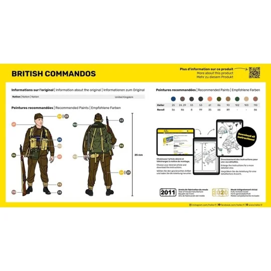 Britische Kommandotruppen, 1/72 - Heller 49632