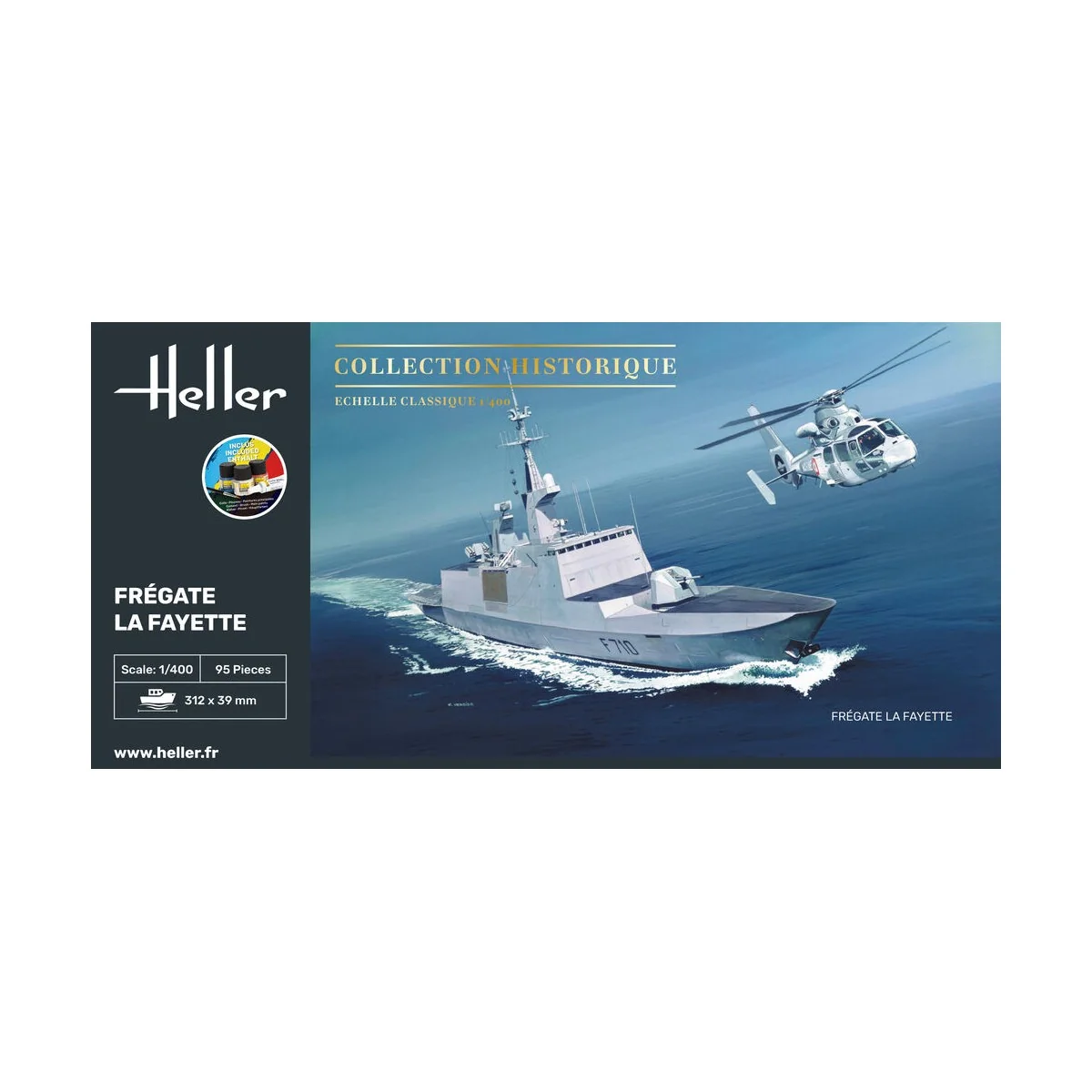 STARTER KIT Frégate La Fayette, 1/400 - Heller 57035