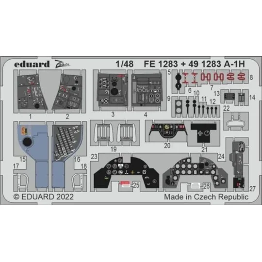 A-1H, 1/48 - Eduard Accessories 491283