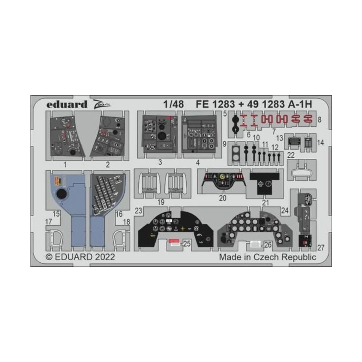 A-1H, 1/48 - Eduard Accessories 491283