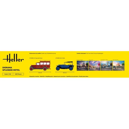 Diorama Splendid Hotel, 1/24 - Heller 50330