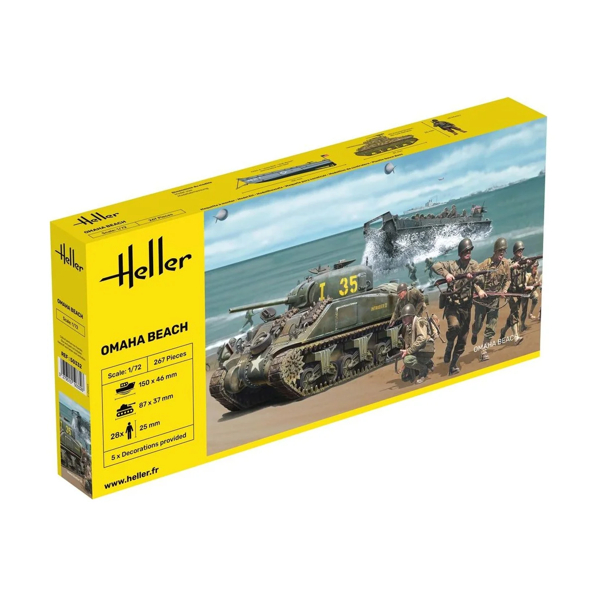 Omaha Beach, 1/72 - Heller 50332