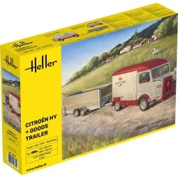 Citroen HY + Goods Trailer, 1/24 - Heller 50331 2