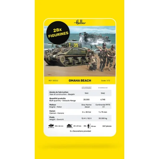 Omaha Beach, 1/72 - Heller 50332