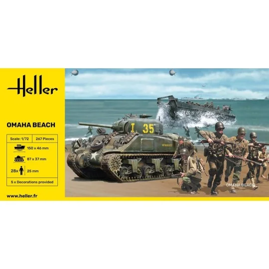 Omaha Beach, 1/72 - Heller 50332