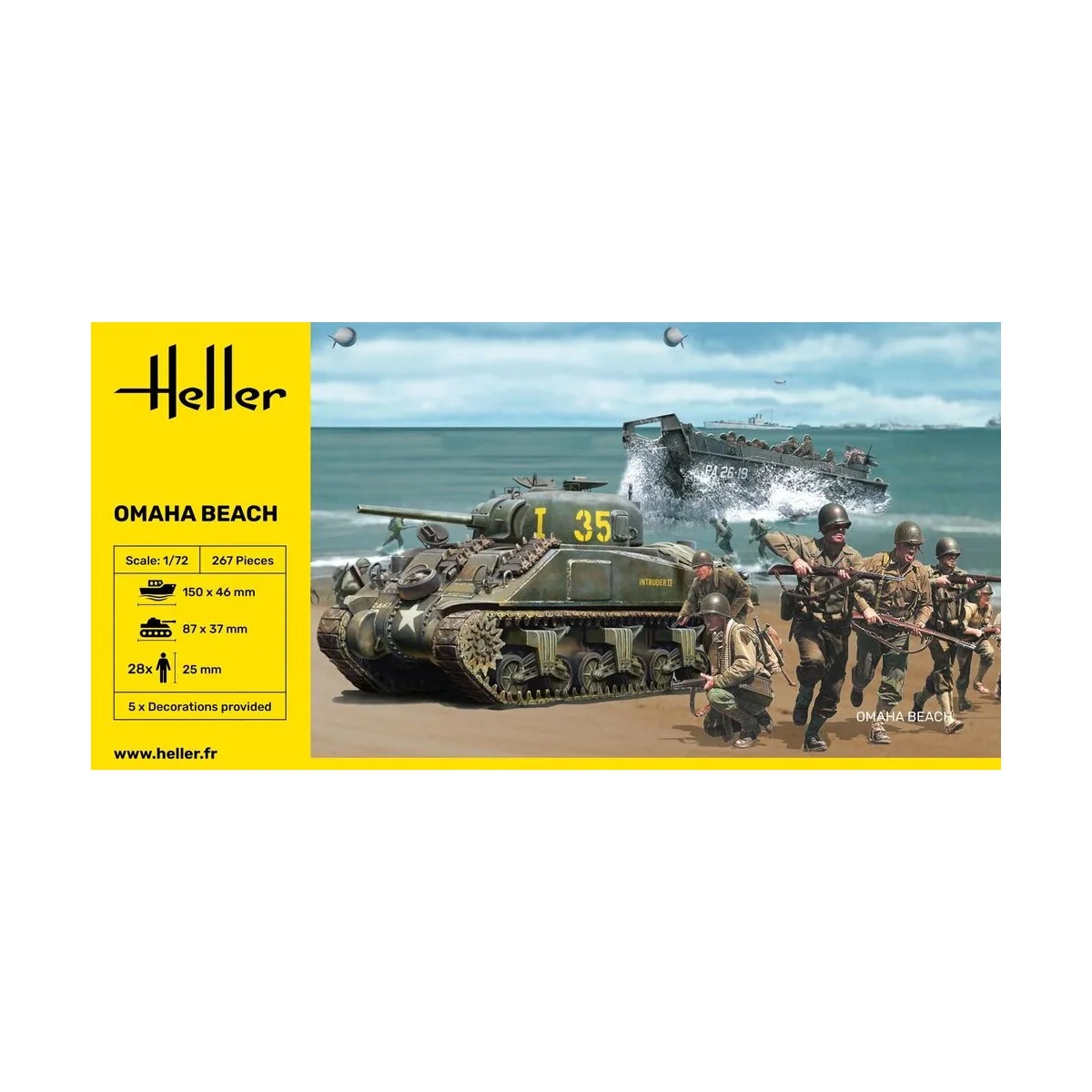 Omaha Beach, 1/72 - Heller 50332
