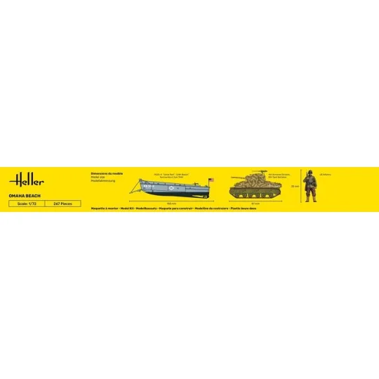 Omaha Beach, 1/72 - Heller 50332