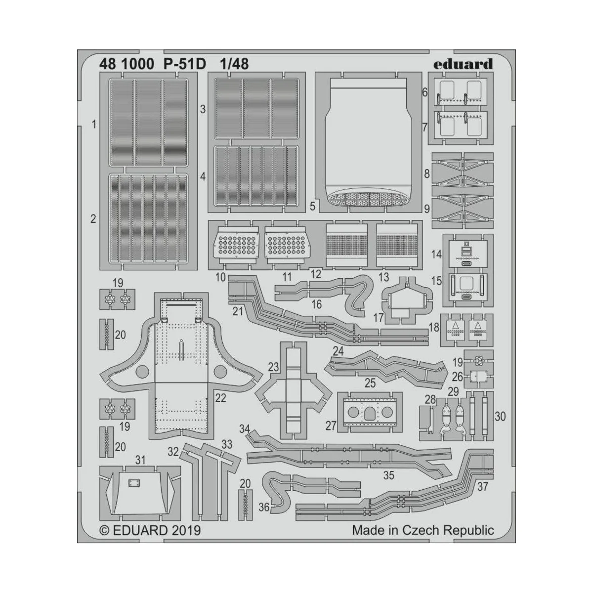 P-51D for Eduard, 1/48 - Eduard Accessories 481000