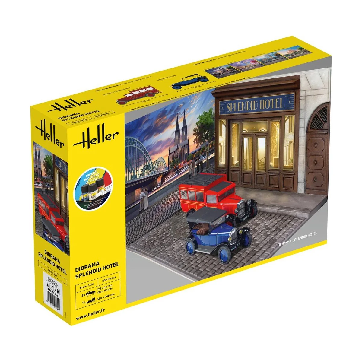 STARTER KIT Diorama Splendid Hotel, 1/24 - Heller 52330