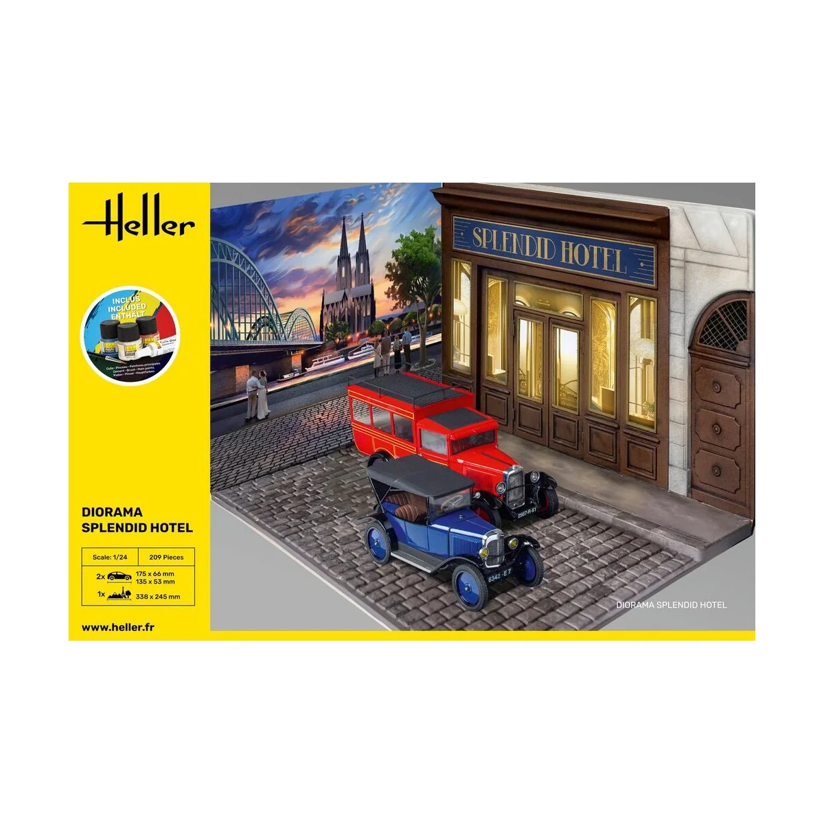 STARTER KIT Diorama Splendid Hotel, 1/24 - Heller 52330