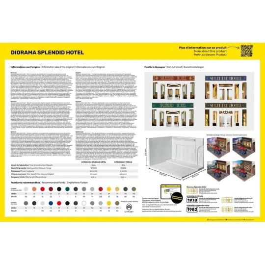 STARTER KIT Diorama Splendid Hotel, 1/24 - Heller 52330