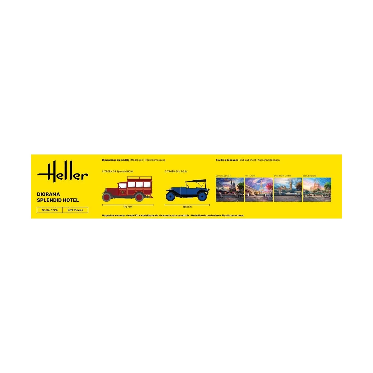 STARTER KIT Diorama Splendid Hotel, 1/24 - Heller 52330