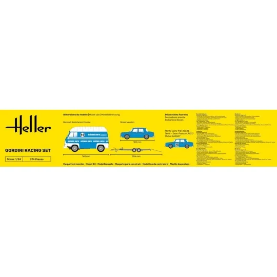 STARTER KIT Gordini Racing Set, 1/24 - Heller 52328