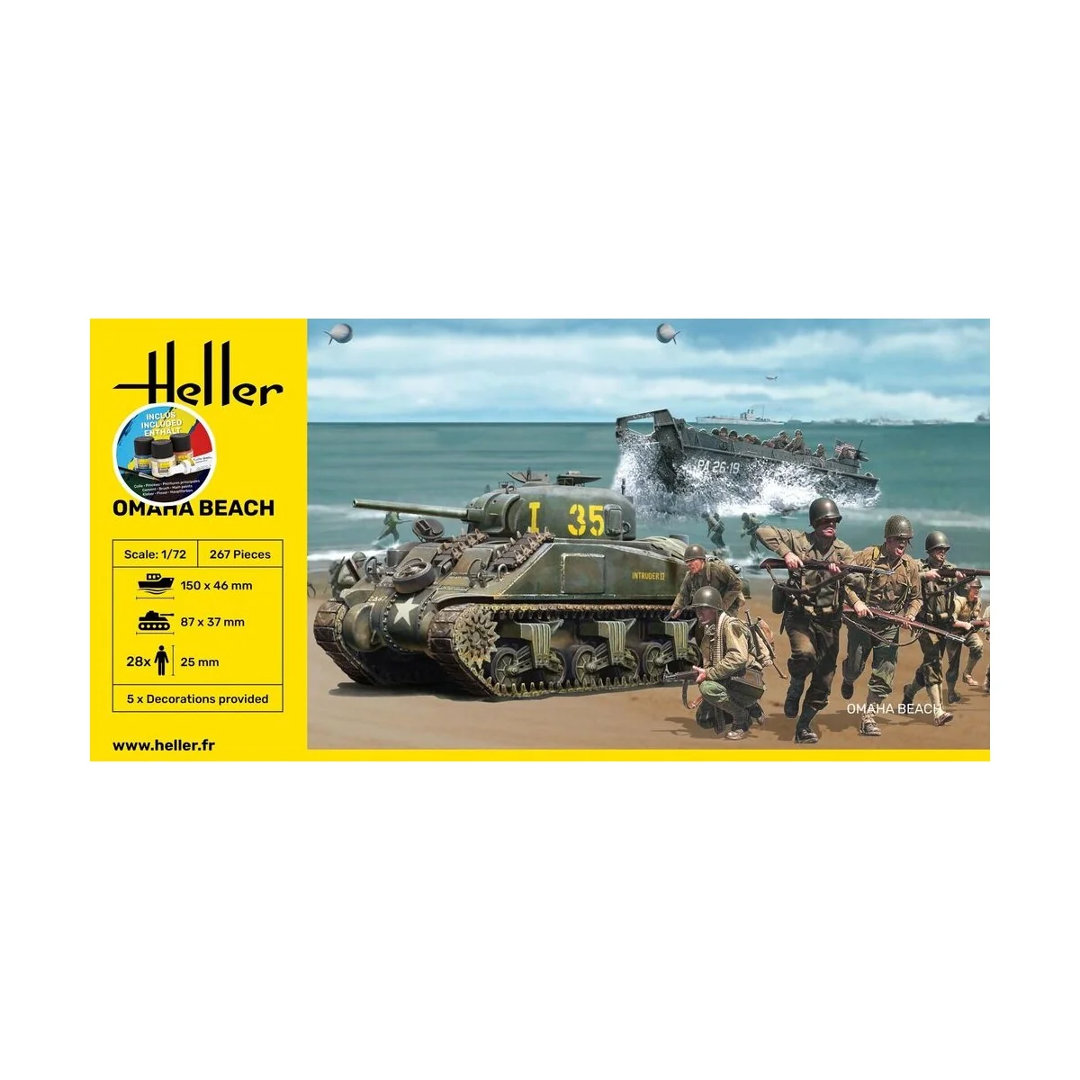 STARTER KIT Omaha Beach, 1/72 - Heller 52332