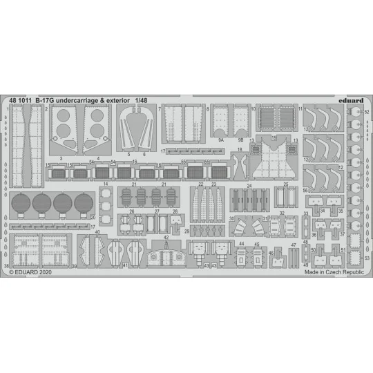 B-17G undercarriage & exterior for HKM - Eduard Accessories 481011