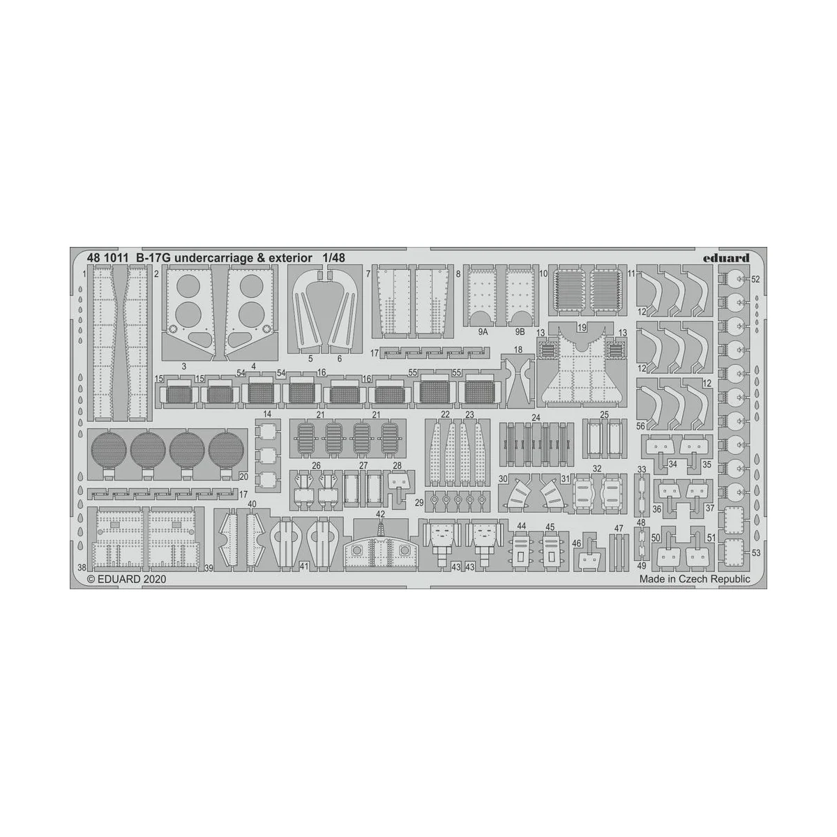 B-17G undercarriage & exterior for HKM - Eduard Accessories 481011