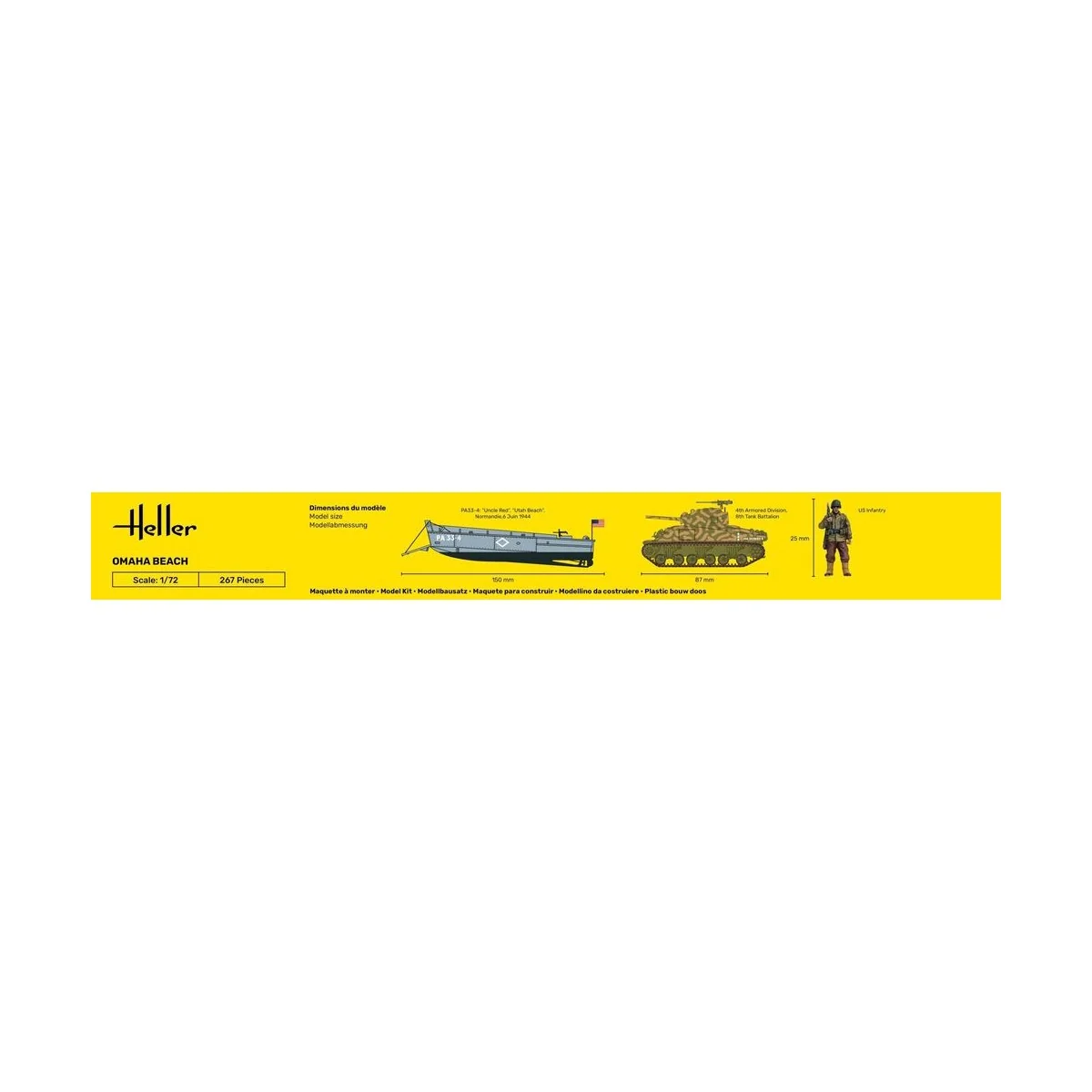 STARTER KIT Omaha Beach, 1/72 - Heller 52332